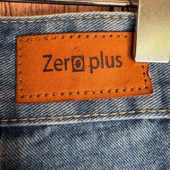 Zero Plus Cropped Denim Culottes Wide Leg Medium Wash Blue Jeans Size 27 Casual - Picture 10 of 10